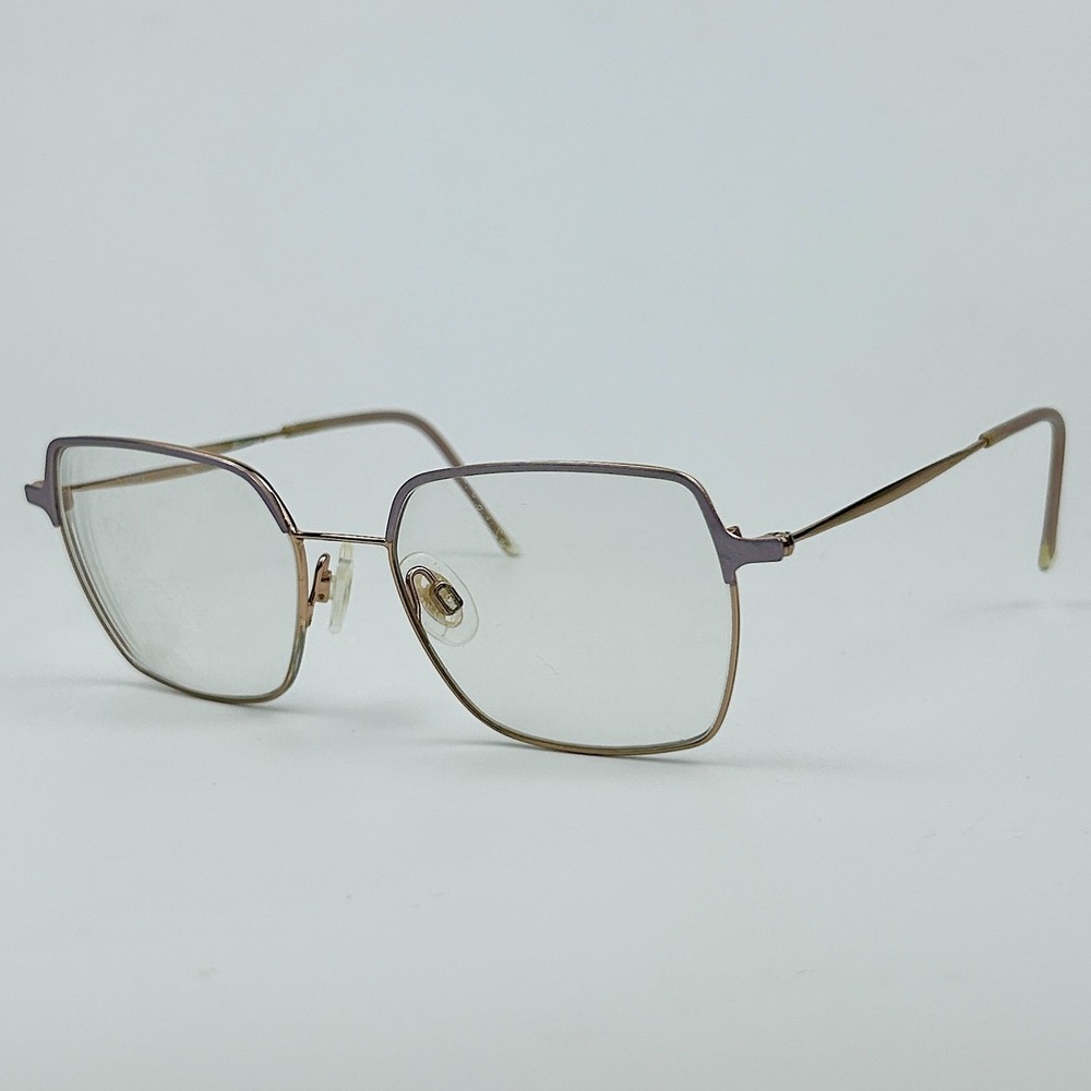 Look 6397 Mens Eyeglasses Frame Rose Gold Metal Rectangle Full Rim 50-16-140 mm